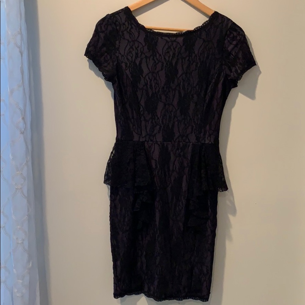 Venus Black Lace Cocktail Dress